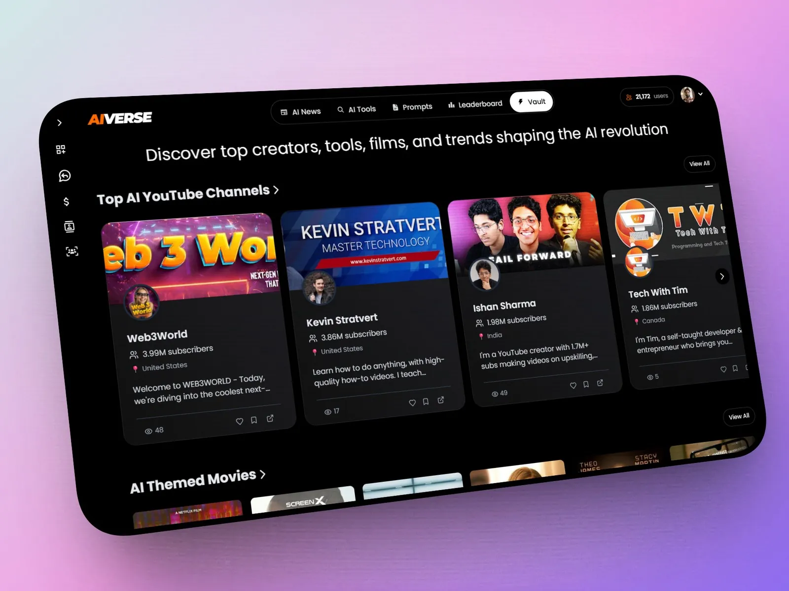 AIVERSE screen